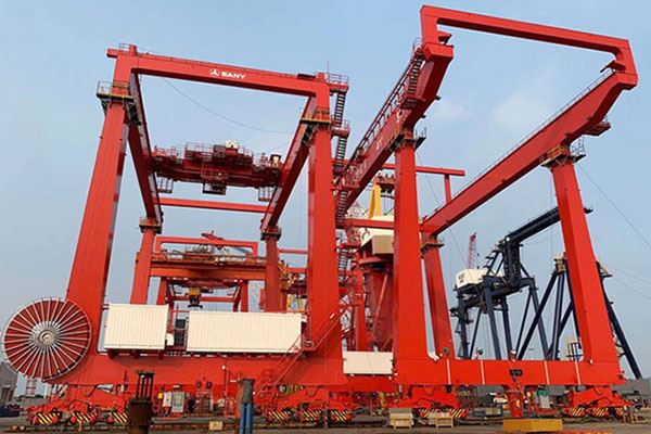Struttura e parti della gru Ship-To-Side STS